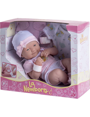 Muñeca de bebé 35.56 cm con accesorios - JC Toys La Newborn