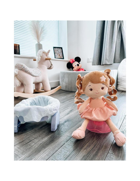 Muñeca de Trapo LeyaDoll Rosa 40 cm para Bebé Muñeca de Trapo LeyaDoll Rosa 40 cm para Bebé