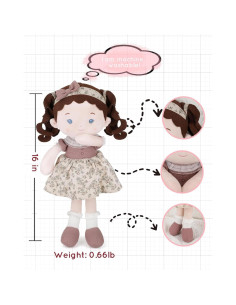 Muñeca de Trapo Suave LeyaDoll 40 cm para Bebé 2