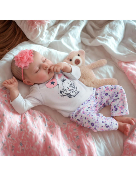 Muñeca Reborn JIZHI 43 cm Realista con Kit de Alimentación Muñeca Reborn JIZHI 43 cm Realista con Kit de Alimentación