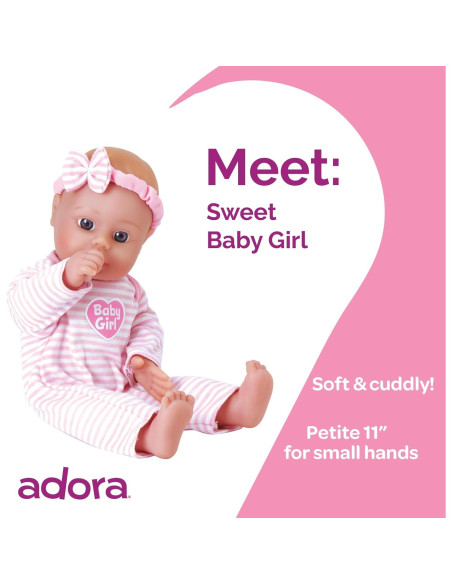 Muñeca de Bebé Adora Sweet Baby 28 cm Suave y Lavable Muñeca de Bebé Adora Sweet Baby 28 cm Suave y Lavable