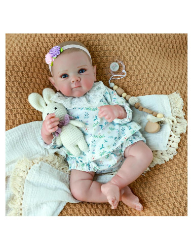Muñeca de bebé renacida WOOROY 50.8 cm silicona realista