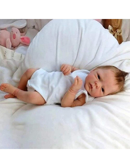 Muñeca de bebé renacido AFEWD 45.72 cm realista con accesorios Muñeca de bebé renacido AFEWD 45.72 cm realista con accesorios