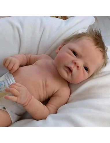 Muñeca de bebé renacido AFEWD 45.72 cm realista con accesorios