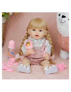 Muñeca Reborn DONGUAN 43 cm con accesorios y ropa