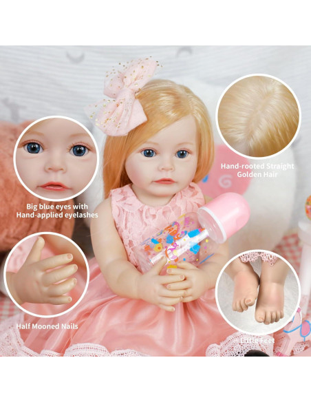 Muñeca de bebé renacida DONGUAN 45.72 cm con accesorios Muñeca de bebé renacida DONGUAN 45.72 cm con accesorios