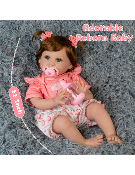 Muñeca Reborn Milidool 22" (55 cm) Realista para Niña Muñeca Reborn Milidool 22" (55 cm) Realista para Niña