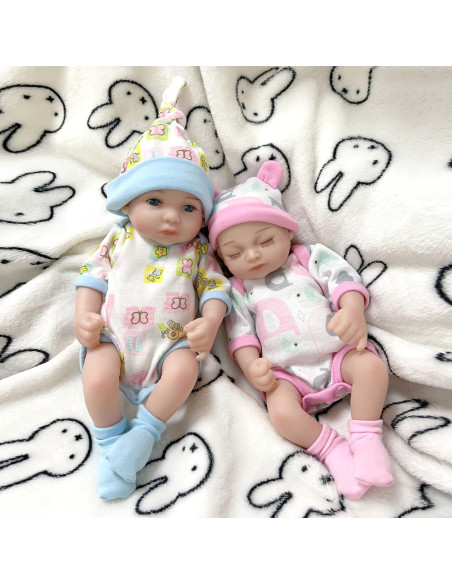 Muñeca de bebé realista JRLCGYP 25.4 cm con accesorios Muñeca de bebé realista JRLCGYP 25.4 cm con accesorios