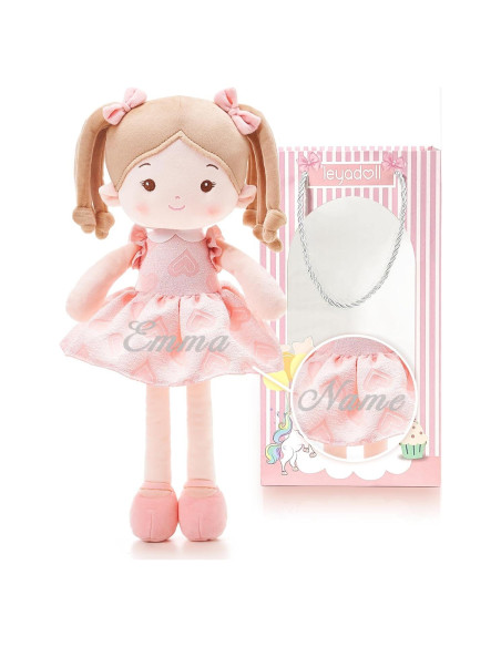 Muñeca de trapo personalizada LeyaDoll 40 cm suave Muñeca de trapo personalizada LeyaDoll 40 cm suave