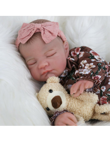 Muñeca Reborn Wooroy Olivia 55,88 cm Realista con Accesorios