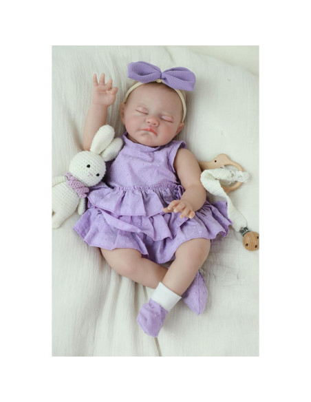 Muñeca Reborn Realista WOOROY Mia - 50,8 cm con Accesorios Muñeca Reborn Realista WOOROY Mia - 50,8 cm con Accesorios