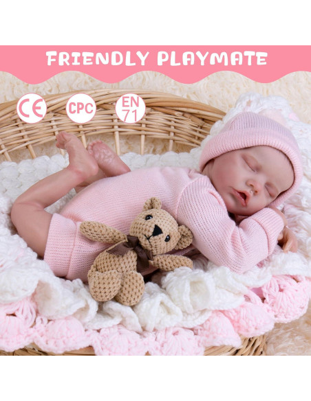 Muñeca de bebé renacido Milidool 45 cm realista con venas Muñeca de bebé renacido Milidool 45 cm realista con venas