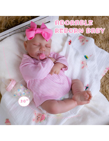 Muñeca Reborn Milidool 50.8 cm Realista con Accesorios Muñeca Reborn Milidool 50.8 cm Realista con Accesorios