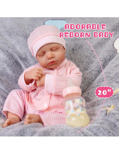 Muñeca Reborn Milidool 50.8 cm Realista con Accesorios