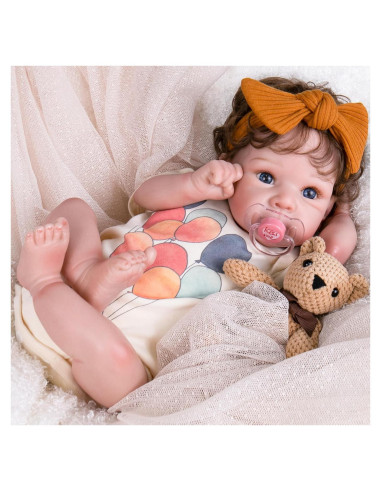 Muñeca Reborn Aori 50.8 cm Realista con Set de Regalo