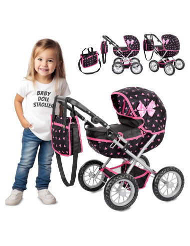 Carrito de Muñeca Kinderplay KP0262R Ajustable y Plegable
