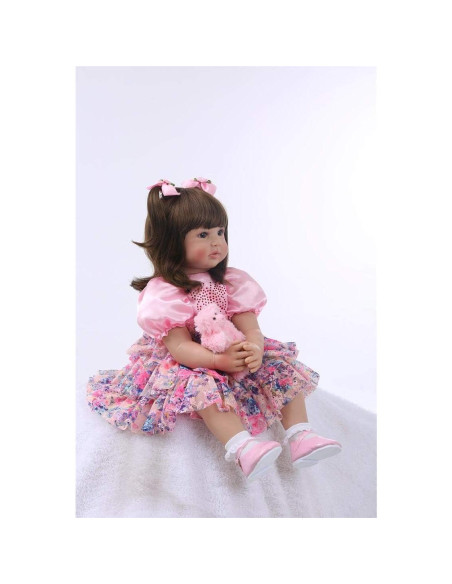 Muñeca Reborn iCradle 60 cm Silicona Suave Niña Muñeca Reborn iCradle 60 cm Silicona Suave Niña