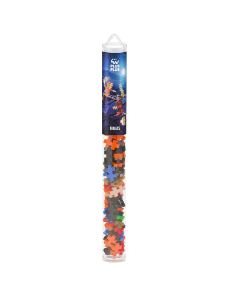 Set Plus Plus de Bloques 3D - Tubo Mini Creador de Ninjas Set Plus Plus de Bloques 3D - Tubo Mini Creador de Ninjas