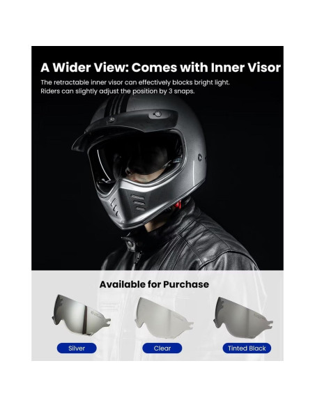 Casco Integral ILM Z502 Gris Hero XL para Motocicleta Casco Integral ILM Z502 Gris Hero XL para Motocicleta