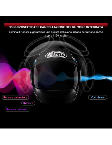 Auriculares Bluetooth XGP X1 para Casco Motocicleta 40mm IP67