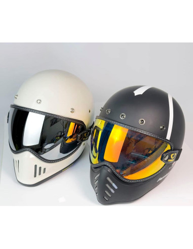 Visera Burbuja Puentemys para Casco de Motocicleta Retro