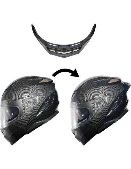 Casco Modular 1Storm HJA119 Fibra Carbono Bluetooth M
