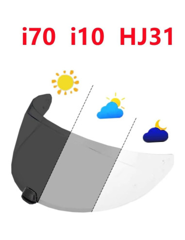 Visera de Casco ZQIYDYP i70/i10/HJ-31 Anti-niebla UV
