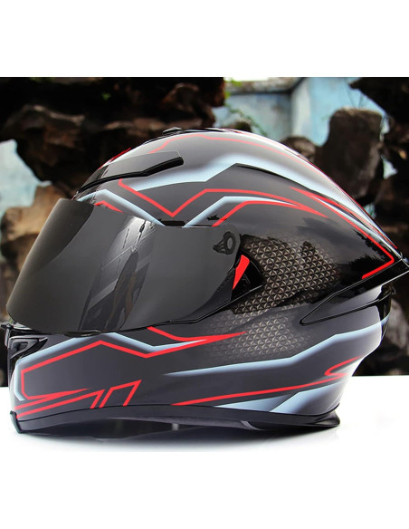Visera de Casco de Motocicleta Shkalacar Marrón - Anti-UV Visera de Casco de Motocicleta Shkalacar Marrón - Anti-UV