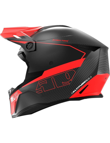 Casco de Nieve 509 Altitude 2.0 Fibra de Carbono Rojo Pequeño Casco de Nieve 509 Altitude 2.0 Fibra de Carbono Rojo Pequeño