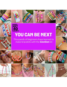 Kit de Pulseras de Amistad Gionlion 5200 Piezas para Niños 2