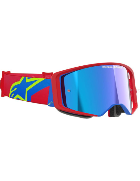 Gafas Alpinestars Supertech MX Off Road - Rojo/Azul Espejado Gafas Alpinestars Supertech MX Off Road - Rojo/Azul Espejado