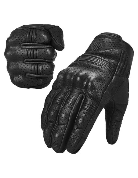 Guantes de Motocicleta ILM DN01 Talla L Negro Perforado Guantes de Motocicleta ILM DN01 Talla L Negro Perforado