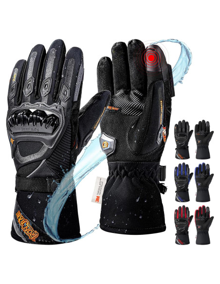 Guantes de Moto IRON JIA'S Invierno Térmicos Impermeables XXL Guantes de Moto IRON JIA'S Invierno Térmicos Impermeables XXL