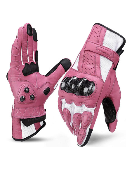 Guantes de motocicleta INBIKE con nudillos duros rosa pequeño Guantes de motocicleta INBIKE con nudillos duros rosa pequeño