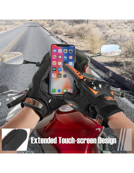 Guantes de Motocicleta COFIT XL Naranja Transpirables y Antideslizantes Guantes de Motocicleta COFIT XL Naranja Transpirables y Antideslizantes