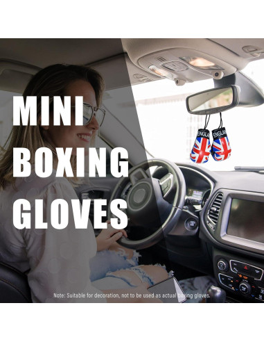 Guantes de Boxeo Mini Kewucn para Espejo de Coche PVC