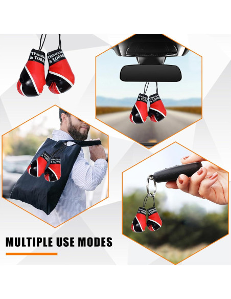 Guantes de Boxeo Mini Kewucn para Espejo de Coche PVC Guantes de Boxeo Mini Kewucn para Espejo de Coche PVC
