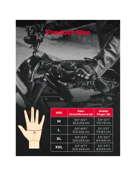 Guantes KEMIMOTO para Motociclismo y Ciclismo Talla M Guantes KEMIMOTO para Motociclismo y Ciclismo Talla M