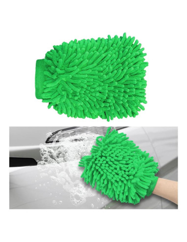 Guantes de Limpieza Chenille Gasedin para Autos Verde