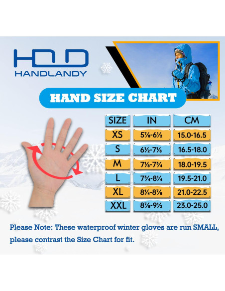 Guantes de Trabajo Impermeables Handlandy Térmicos 3M Guantes de Trabajo Impermeables Handlandy Térmicos 3M