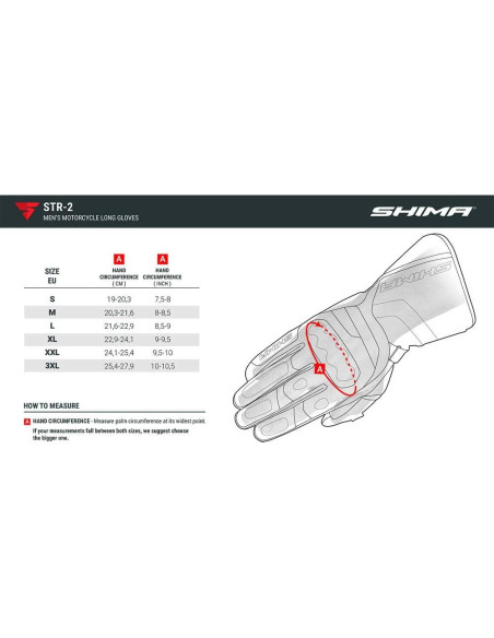 Guantes de Motocicleta SHIMA STR-2 Táctiles Negro/Rojo M Guantes de Motocicleta SHIMA STR-2 Táctiles Negro/Rojo M