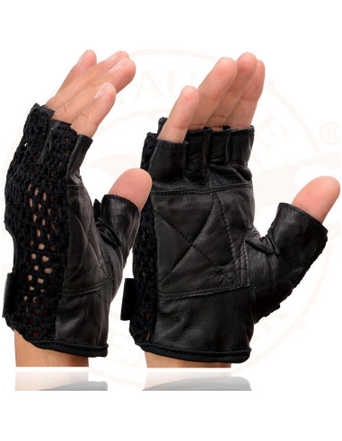 Guantes de Motocicleta Milwaukee Leather SH219 Sin Dedos