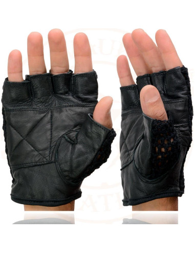 Guantes de Motocicleta Milwaukee Leather SH219 Sin Dedos