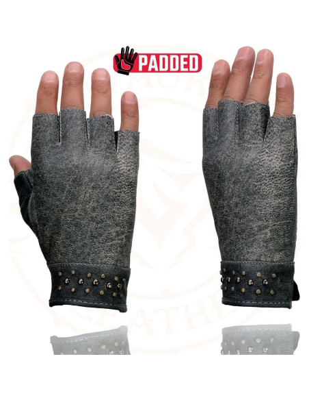 Guantes de moto Milwaukee Leather MG7761 mujer sin dedos Guantes de moto Milwaukee Leather MG7761 mujer sin dedos