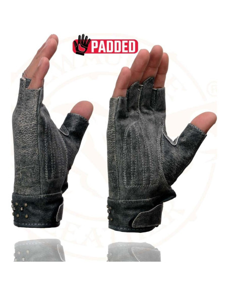 Guantes de moto Milwaukee Leather MG7761 mujer sin dedos Guantes de moto Milwaukee Leather MG7761 mujer sin dedos