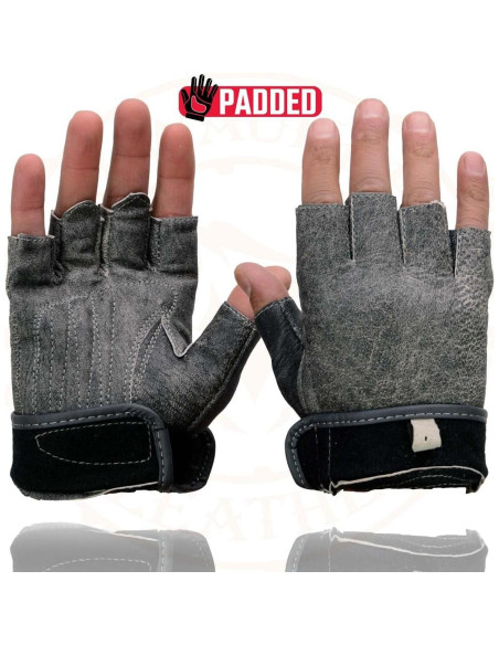 Guantes de moto Milwaukee Leather sin dedos para mujer XL Guantes de moto Milwaukee Leather sin dedos para mujer XL