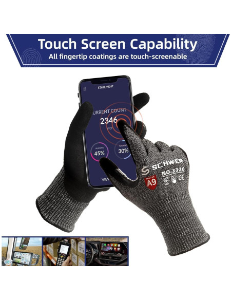 Guantes de Trabajo Schwer ProGuard PR3326 A9 Antideslizantes Guantes de Trabajo Schwer ProGuard PR3326 A9 Antideslizantes