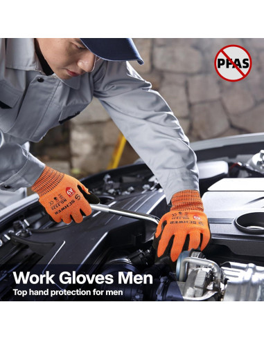 Guantes Schwer ProGuard PR3326 A9 Antideslizantes Naranja XL