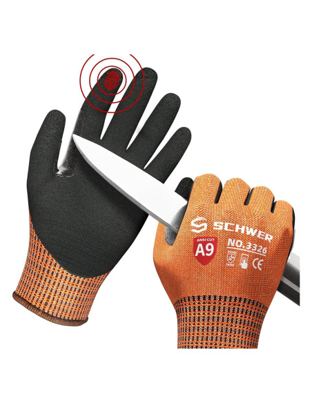 Guantes Schwer ProGuard A9 Naranja Antideslizantes S Guantes Schwer ProGuard A9 Naranja Antideslizantes S