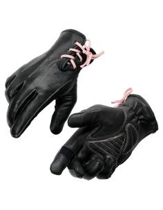 Guantes de Cuero para Mujeres Milwaukee Leather 3X Negro